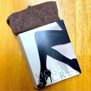 Vintage Victoria’s Secret “Pecan Floral” Control-Top Tights — size small — NWT